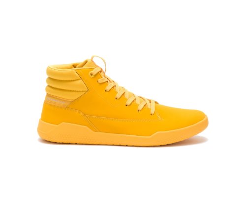 Men's Caterpillar CAT CODE Hex Hi Sneakers Yellow | CAT-713SL