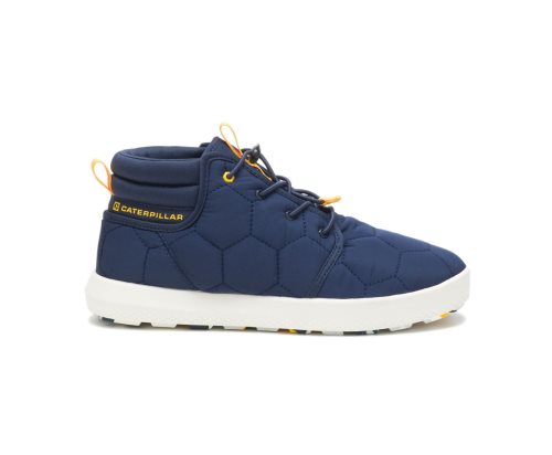 Men's Caterpillar CAT CODE Scout Mid Sneakers Blue | CAT-047AS