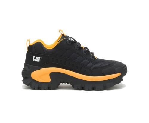 Men's Caterpillar CAT Intruder Shoe Casual Shoes Black / Yellow | CAT-821KO