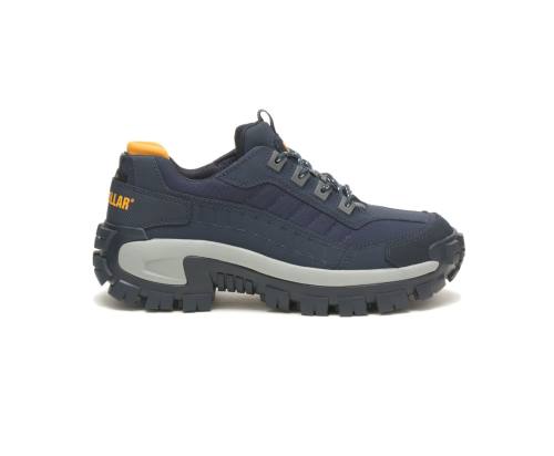 Men's Caterpillar CAT Invader Steel Toe Work Shoes Navy | CAT-806KO