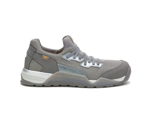 Men's Caterpillar CAT Sprint Textile Alloy Toe Sneakers Grey | CAT-205QP