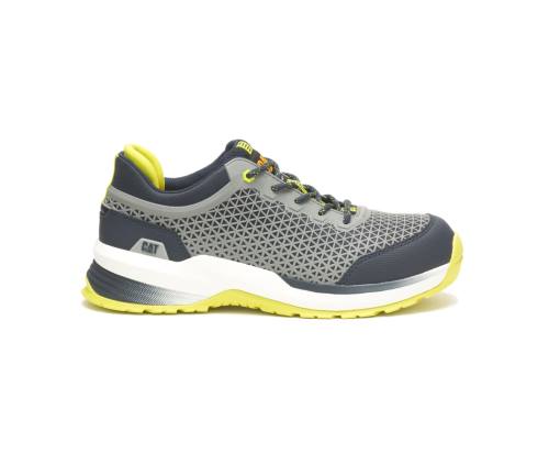 Men's Caterpillar CAT Streamline 2.0 Composite Toe Work Shoes Navy / Yellow | CAT-809KO