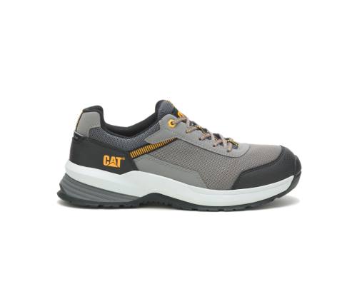 Men's Caterpillar CAT Streamline 2.0 Mesh Composite Toe Work Shoes Grey | CAT-817KO