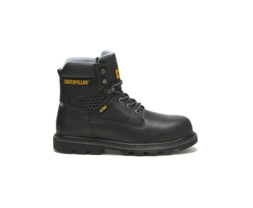 Men's Caterpillar CAT Structure Cool Composite Toe Work Boots Black | CAT-786KO