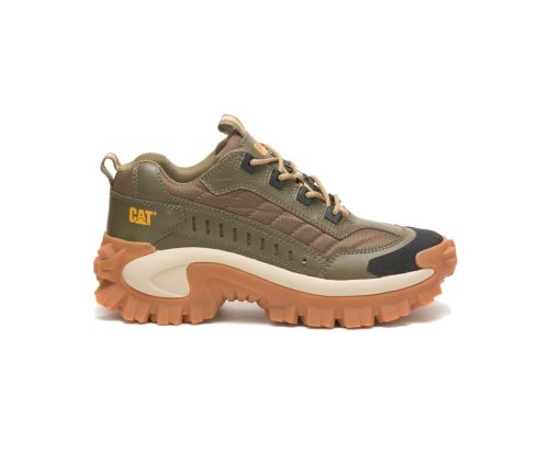 Women's Caterpillar CAT Intruder Shoe Casual Shoes Dark Olive / Brown | CAT-096OK