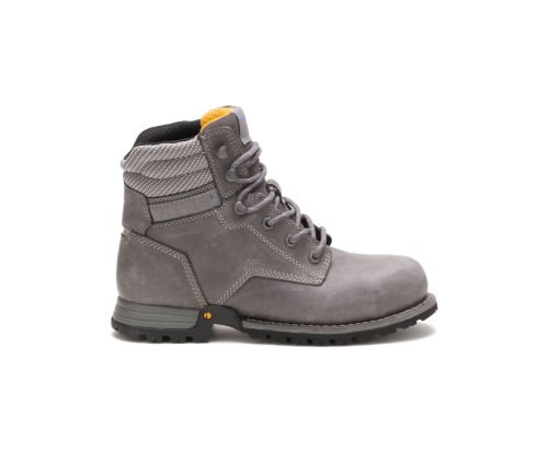 Women's Caterpillar CAT Paisley 6" Steel Toe Work Boots Grey | CAT-208NE