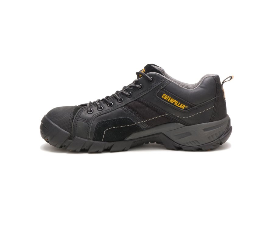 Men's Caterpillar CAT Argon Composite Toe Work Shoes Black | CAT-974HS