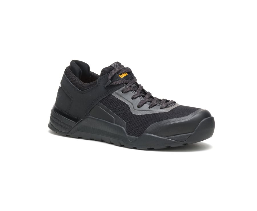 Men's Caterpillar CAT Bolt Alloy Toe Sneakers Black | CAT-739AF