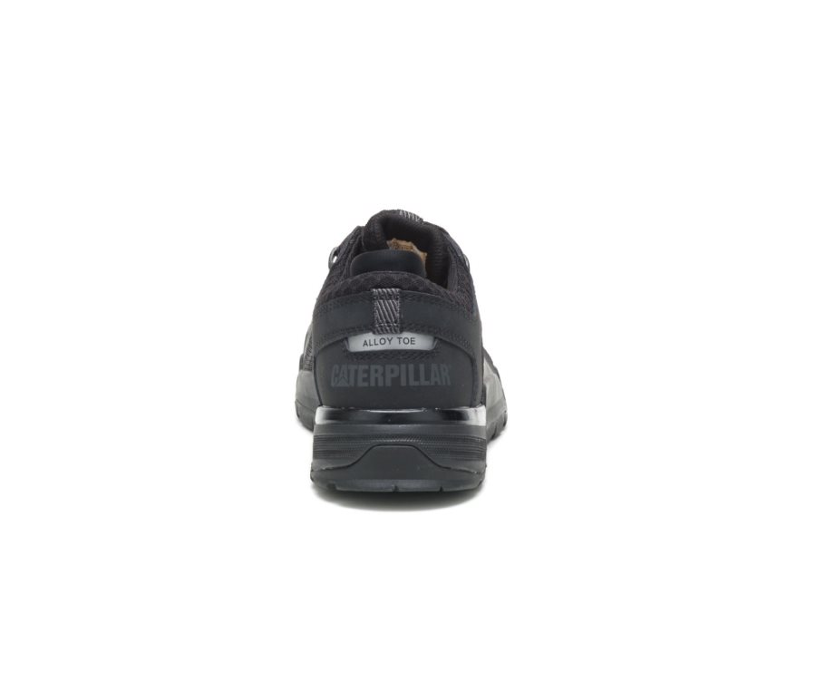 Men's Caterpillar CAT Bolt Alloy Toe Sneakers Black | CAT-739AF