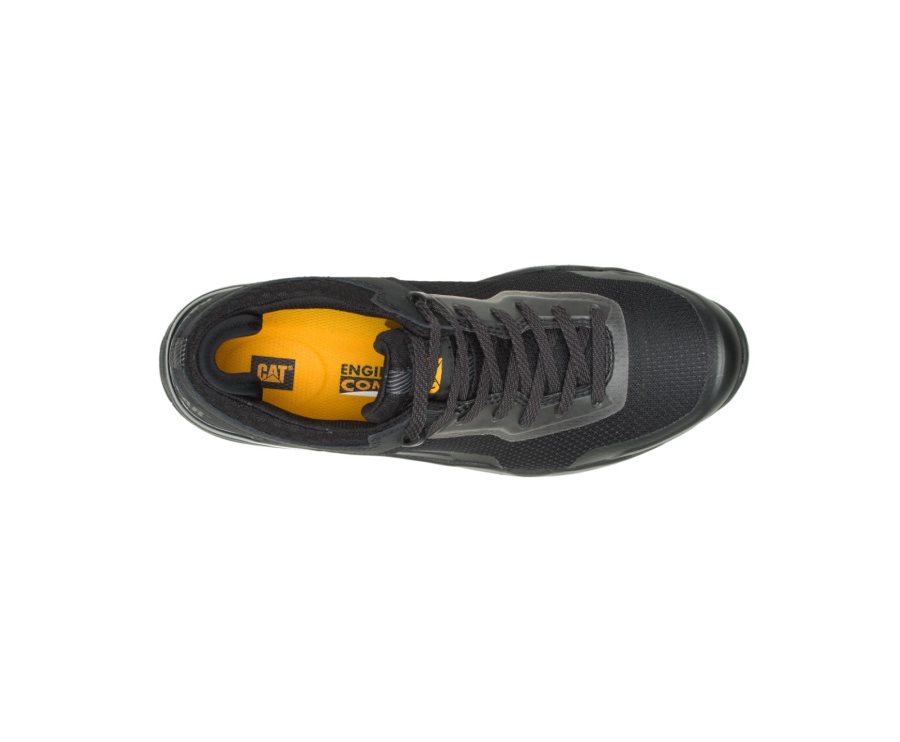 Men's Caterpillar CAT Bolt Alloy Toe Sneakers Black | CAT-739AF