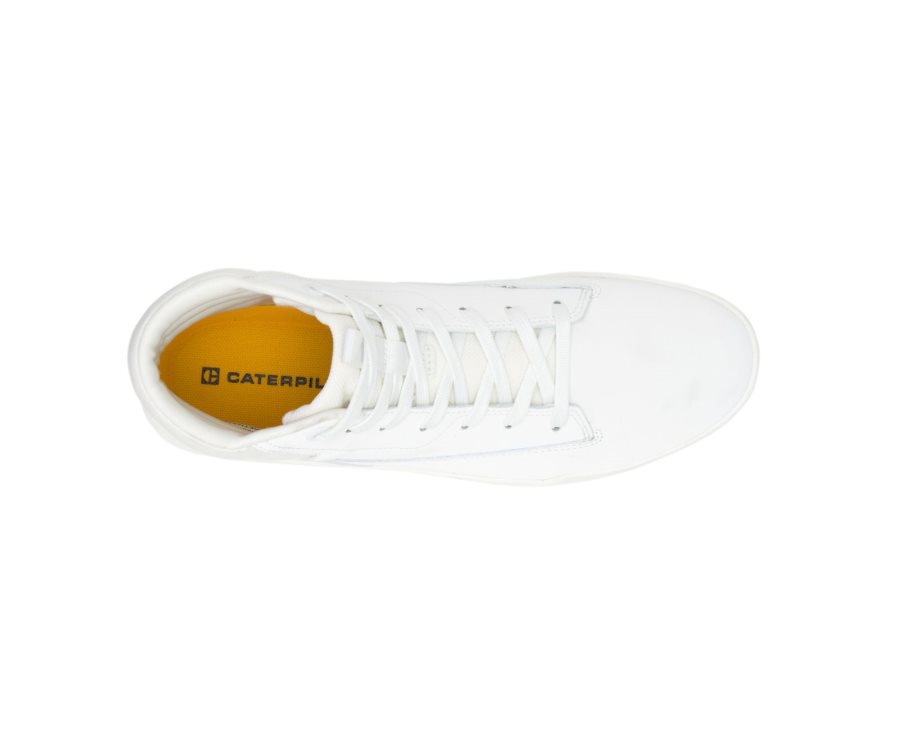 Men's Caterpillar CAT CODE Hex Hi Sneakers White | CAT-127EM