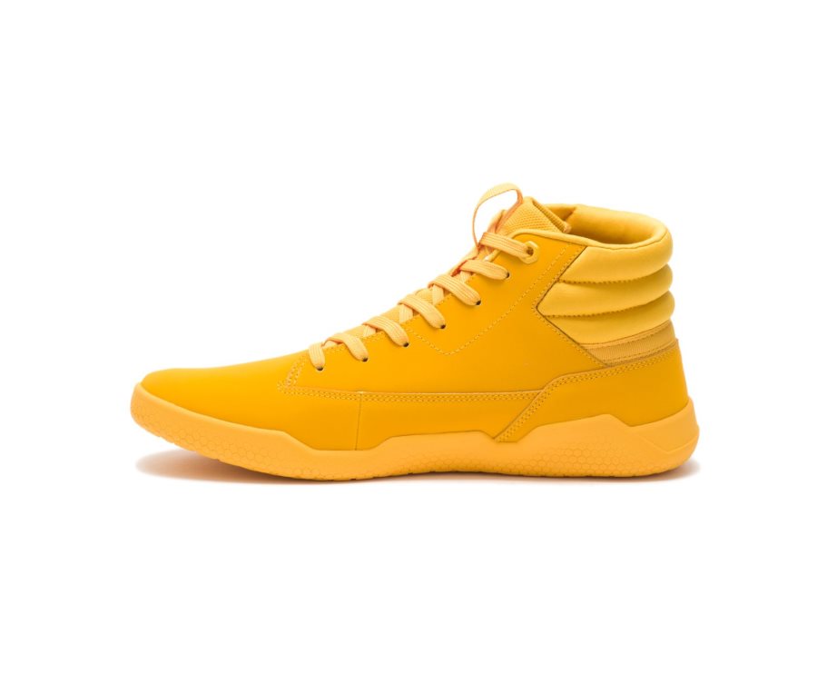 Men's Caterpillar CAT CODE Hex Hi Sneakers Yellow | CAT-713SL