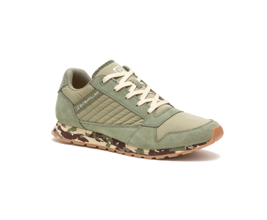 Men's Caterpillar CAT CODE Ventura Sneakers Deep Green | CAT-243MS