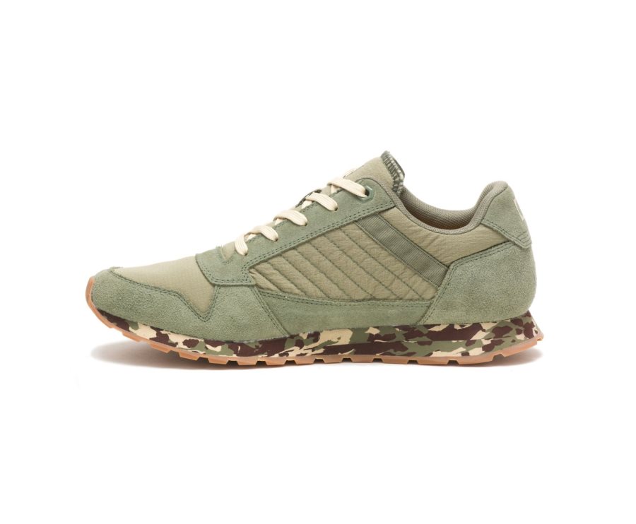 Men's Caterpillar CAT CODE Ventura Sneakers Deep Green | CAT-243MS