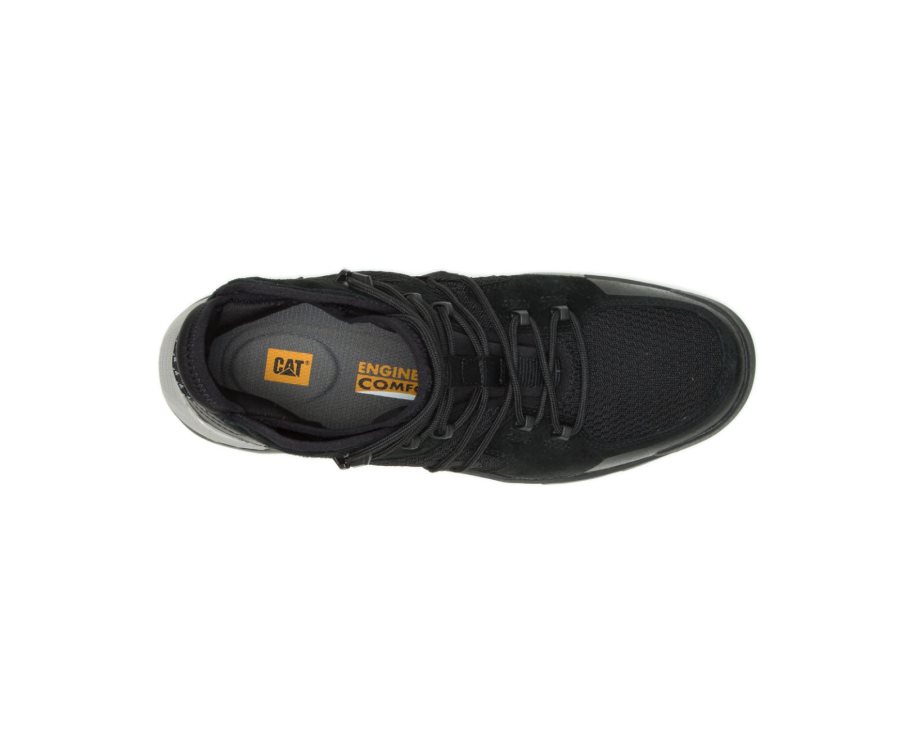 Men's Caterpillar CAT Crail Mid Shoe Sneakers Black | CAT-625KL