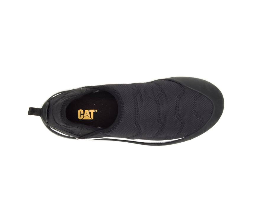 Men's Caterpillar CAT Crossover Slip On Casual Shoes Black | CAT-820KO