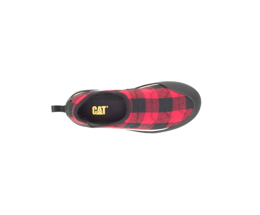 Men's Caterpillar CAT Crossover Slip On Casual Shoes Red | CAT-833KO