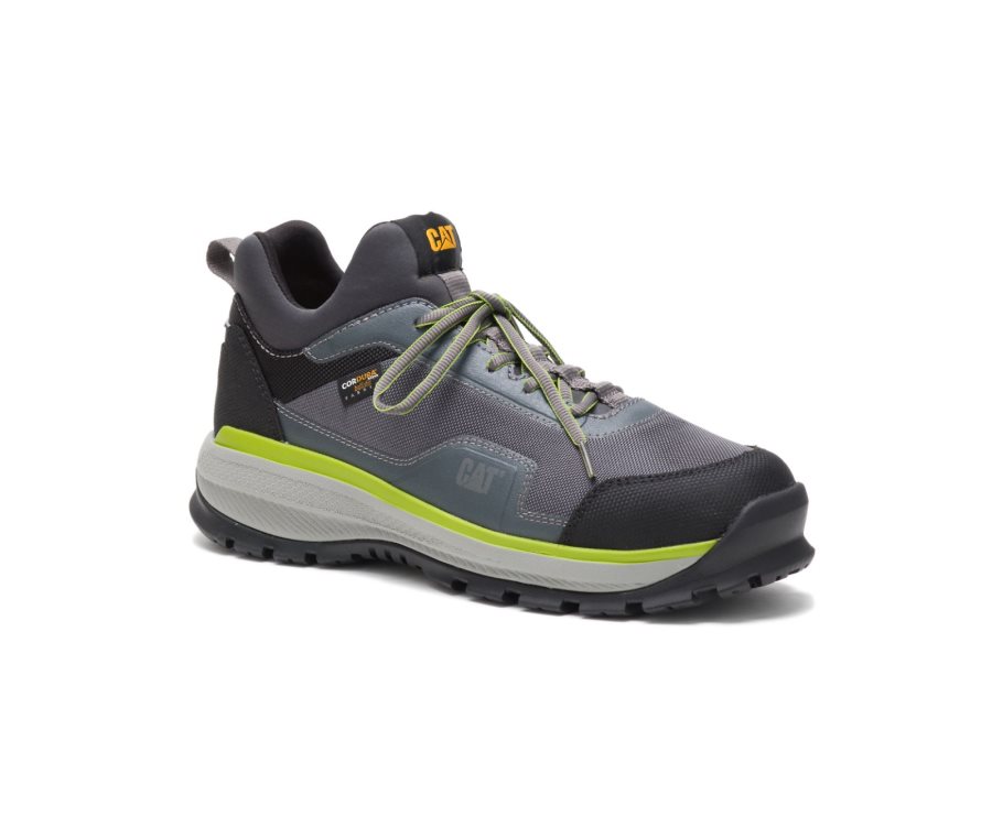 Men's Caterpillar CAT Engage Alloy Toe Sneakers Dark Grey | CAT-439QX