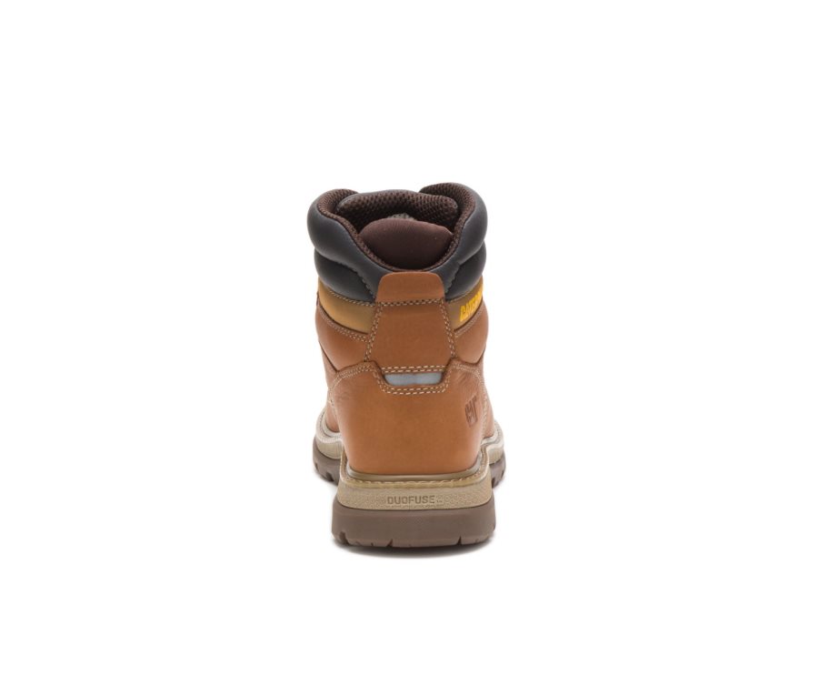 Men's Caterpillar CAT Fairbanks Work Boots Brown / Black | CAT-390RO