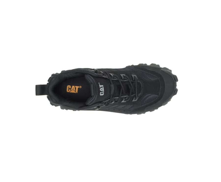 Men's Caterpillar CAT Intruder Mid Sneakers Black | CAT-109NO