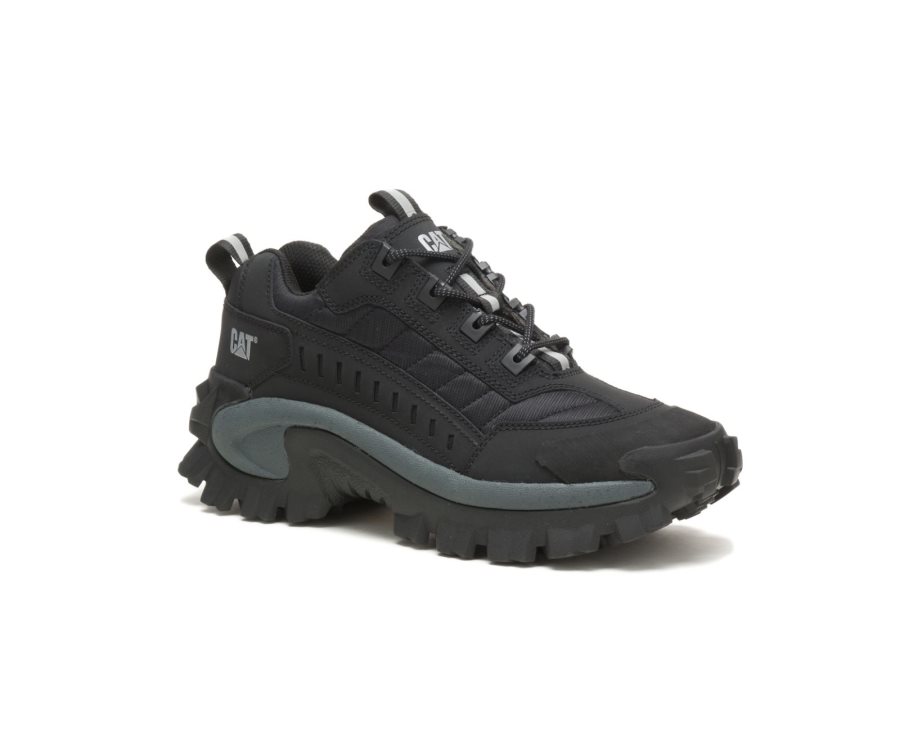 Men's Caterpillar CAT Intruder Shoe Casual Shoes Black / Dark Grey | CAT-395QH