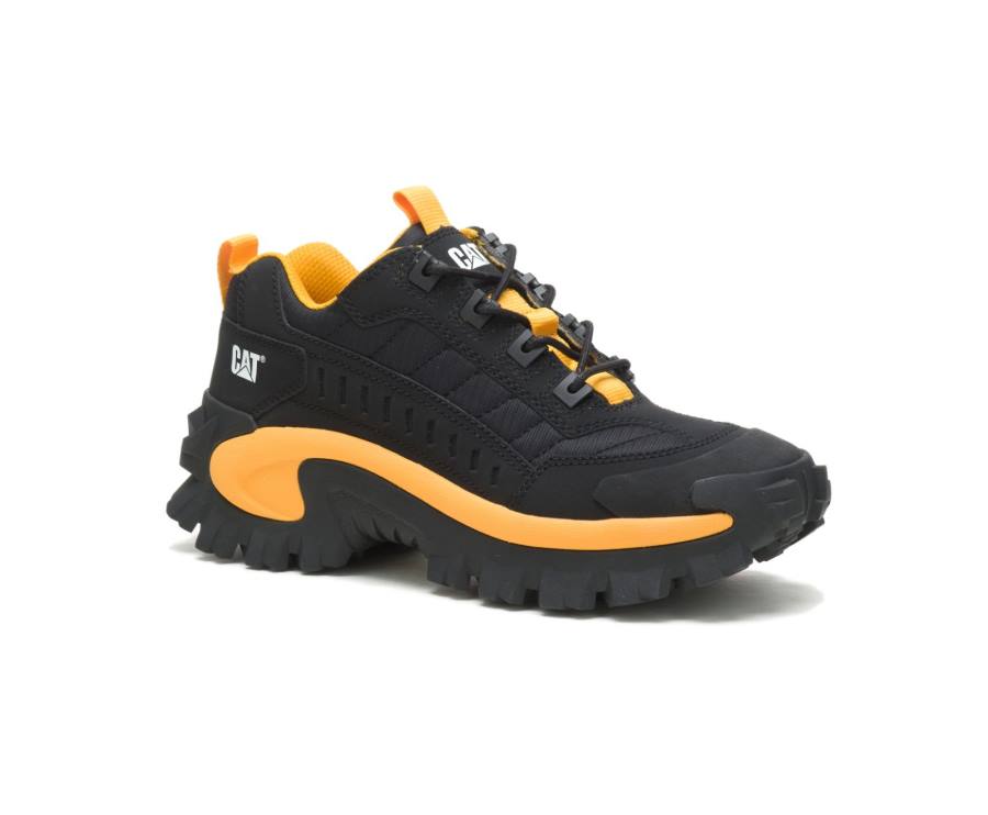 Men's Caterpillar CAT Intruder Shoe Casual Shoes Black / Yellow | CAT-821KO