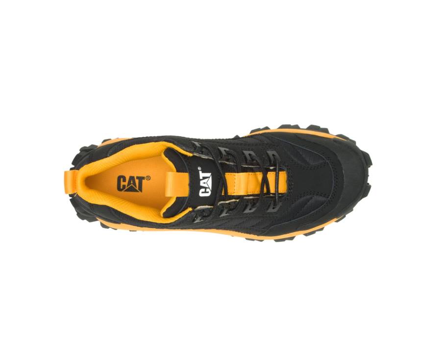 Men's Caterpillar CAT Intruder Shoe Casual Shoes Black / Yellow | CAT-821KO