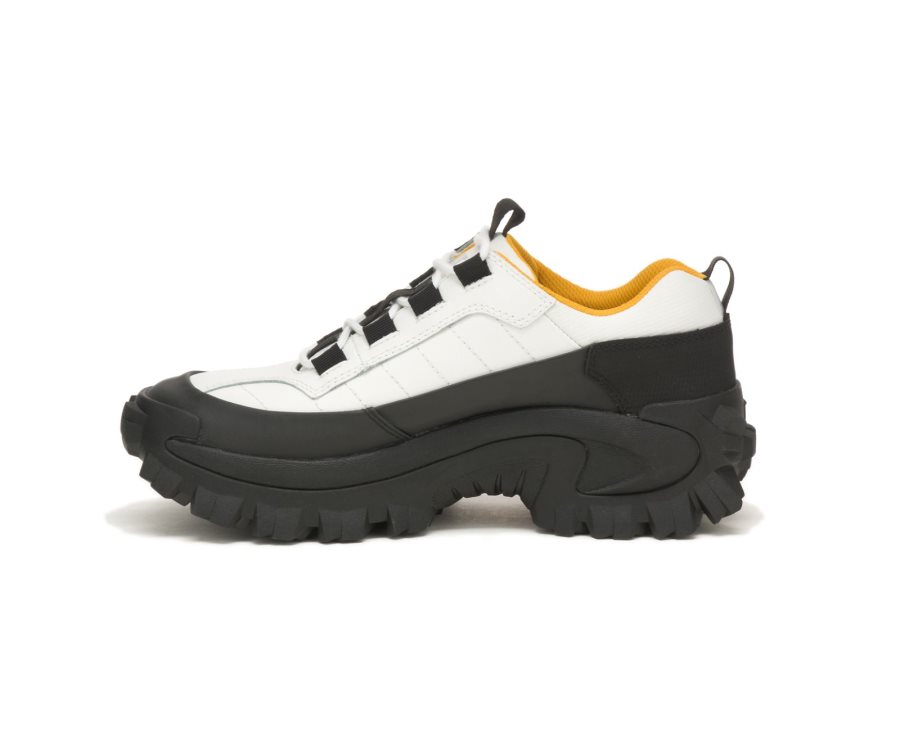 Men's Caterpillar CAT Intruder Waterproof Galosh Sneakers Bright White | CAT-248KG