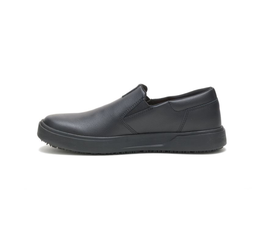 Men's Caterpillar CAT ProRush SR+ Slip On Casual Shoes Black | CAT-154AV