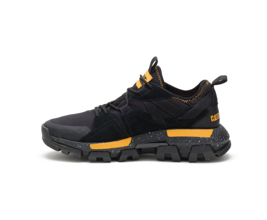 Men's Caterpillar CAT Raider Sport Sneakers Black / Yellow | CAT-821IE