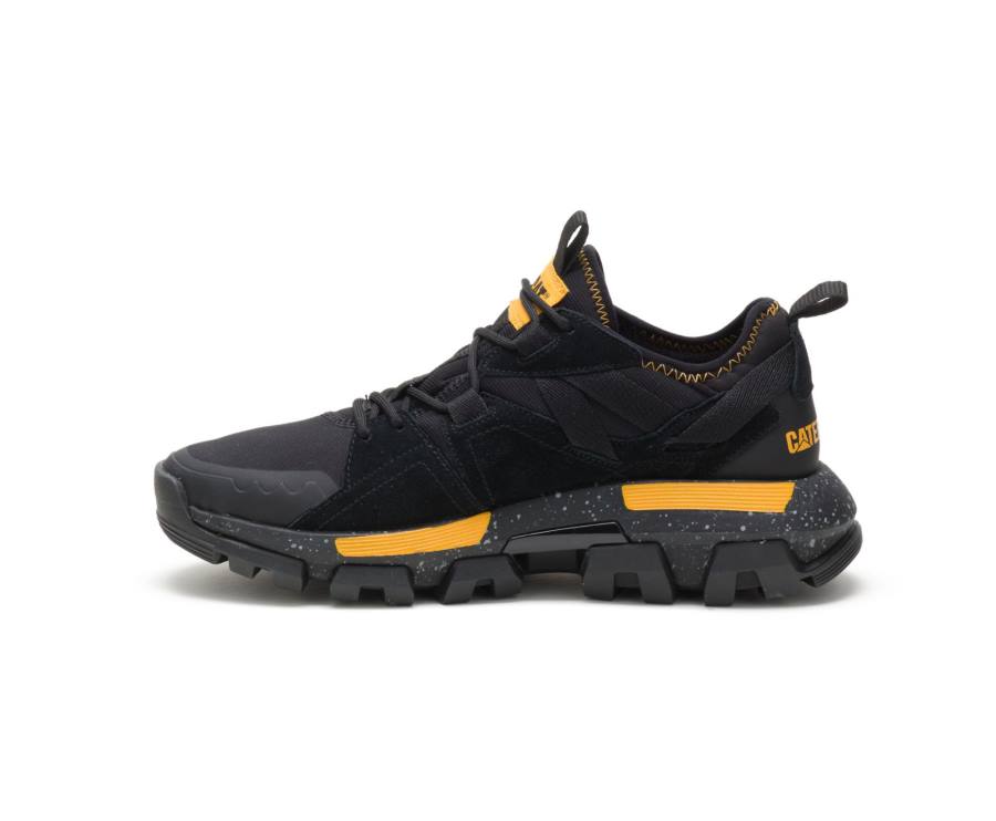 Men's Caterpillar CAT Raider Sport Sneakers Black / Yellow | CAT-822KO