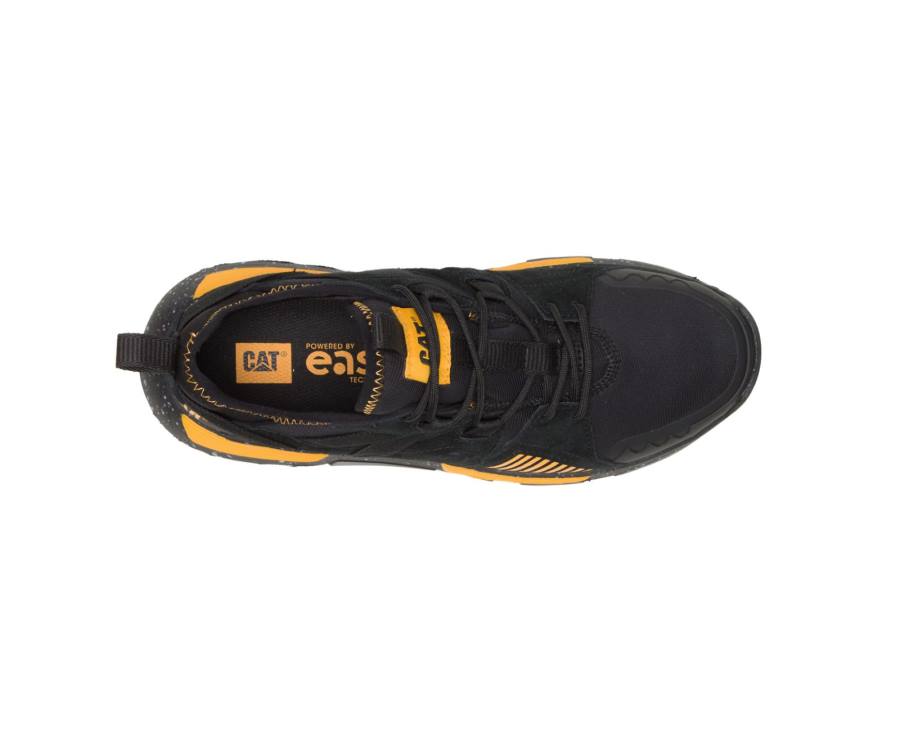 Men's Caterpillar CAT Raider Sport Sneakers Black / Yellow | CAT-822KO