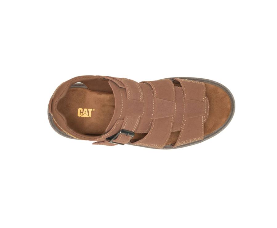 Men's Caterpillar CAT Rigor Sandals Brown | CAT-834KO