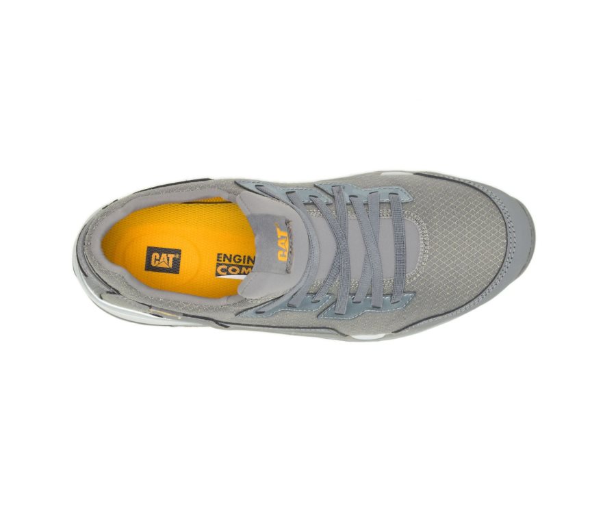 Men's Caterpillar CAT Sprint Textile Alloy Toe Sneakers Grey | CAT-205QP