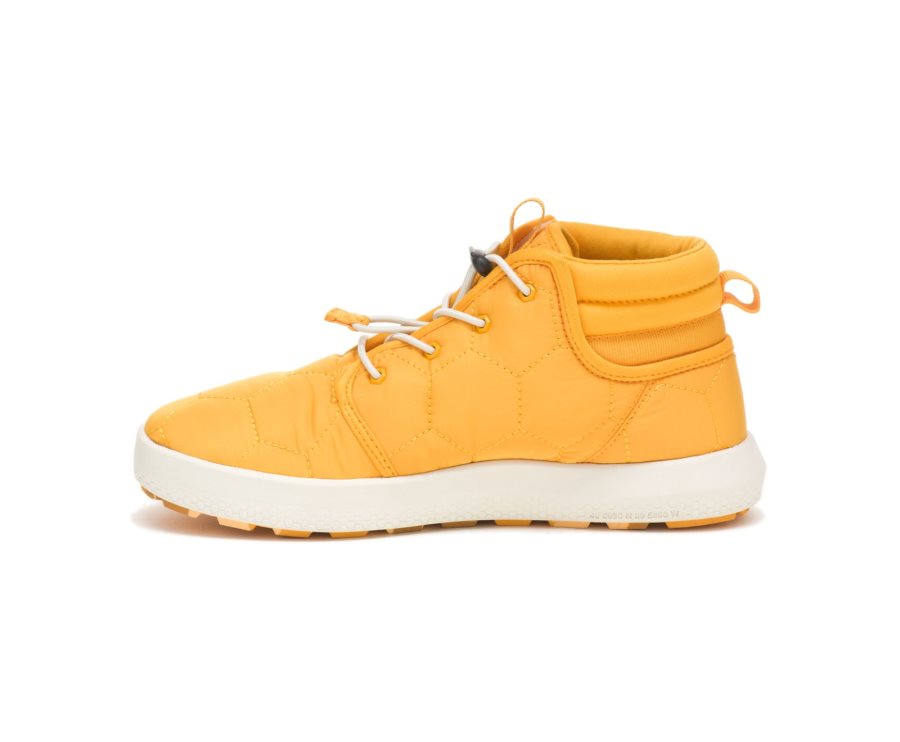 Women's Caterpillar CAT CODE Scout Mid Sneakers Yellow | CAT-152FO