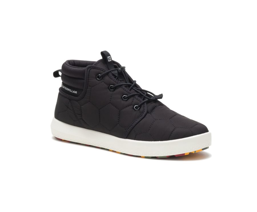 Women's Caterpillar CAT CODE Scout Mid Sneakers Black | CAT-754CG