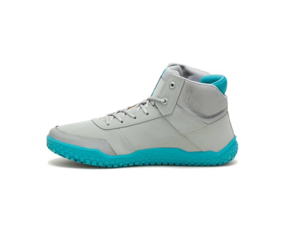 Women's Caterpillar CAT ProRush All Day Mid Sneakers Grey / Blue | CAT-756KO