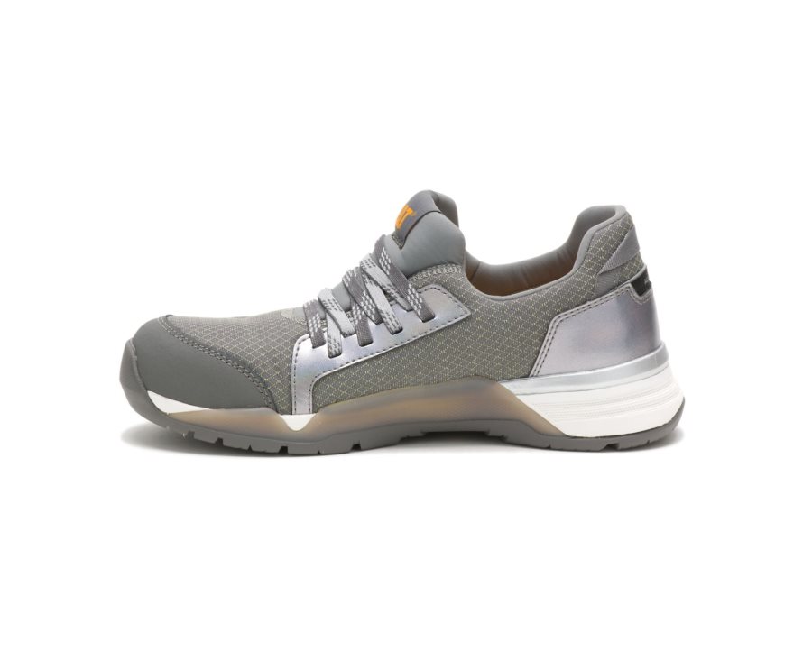 Women's Caterpillar CAT Sprint Textile Alloy Toe Sneakers Grey | CAT-865VI